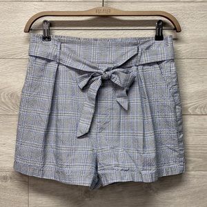 Forever 21 High Waisted Linen Shorts With Sash Belt, Lined